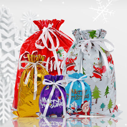 🎄Drawstring Christmas Gift Bags (Biodegradable)