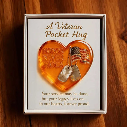 🌲Christmas & Veterans Day Gift🎖 Veteran Pocket Hug – “Honor Never Fades”