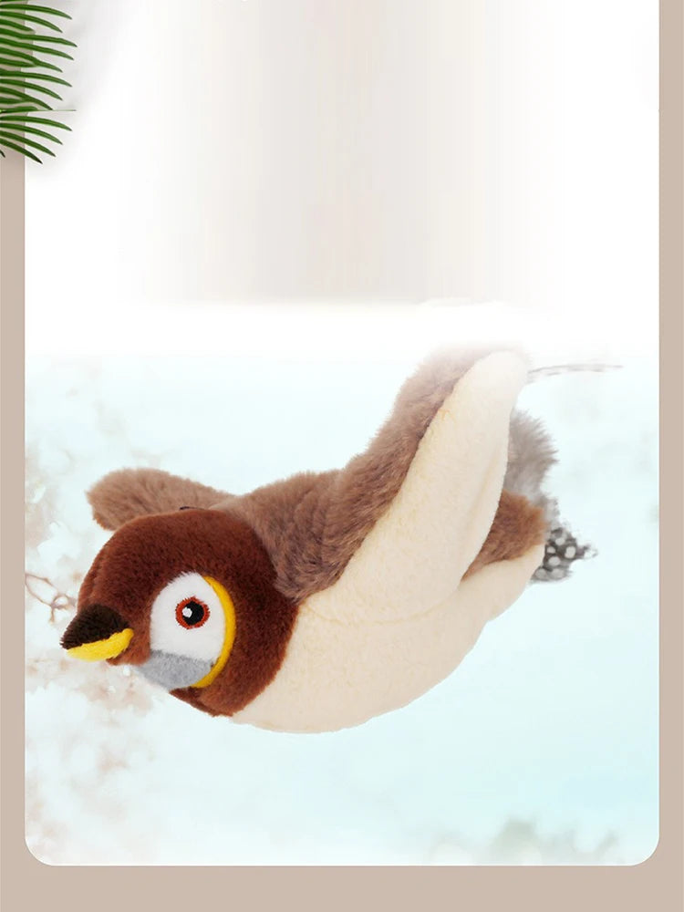 Interactive Cat Toys Rechargeable Bird Cat Toy Chirping Flapping Bird