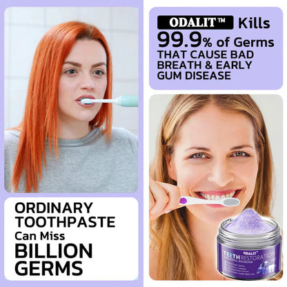 🎁Flash Sale - Don’t Miss Out - ODALIT™ TeethRestoration Mineral Powder🦷(ADA recommended)👩‍⚕️(Treats periodontitis and mouth ulcers, prevents tooth loss, and repairs gum recession)