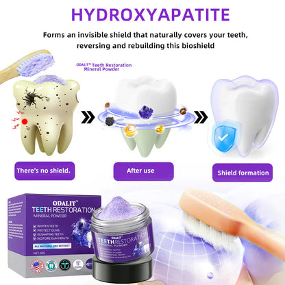 🎁Flash Sale - Don’t Miss Out - ODALIT™ TeethRestoration Mineral Powder🦷(ADA recommended)👩‍⚕️(Treats periodontitis and mouth ulcers, prevents tooth loss, and repairs gum recession)