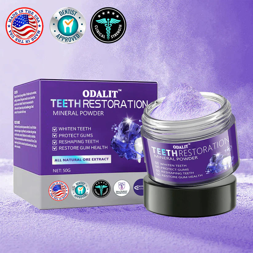 🎁Flash Sale - Don’t Miss Out - ODALIT™ TeethRestoration Mineral Powder🦷(ADA recommended)👩‍⚕️(Treats periodontitis and mouth ulcers, prevents tooth loss, and repairs gum recession)