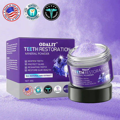 🎁Flash Sale - Don’t Miss Out - ODALIT™ TeethRestoration Mineral Powder🦷(ADA recommended)👩‍⚕️(Treats periodontitis and mouth ulcers, prevents tooth loss, and repairs gum recession)