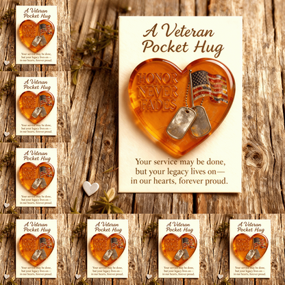 🌲Christmas & Veterans Day Gift🎖 Veteran Pocket Hug – “Honor Never Fades”