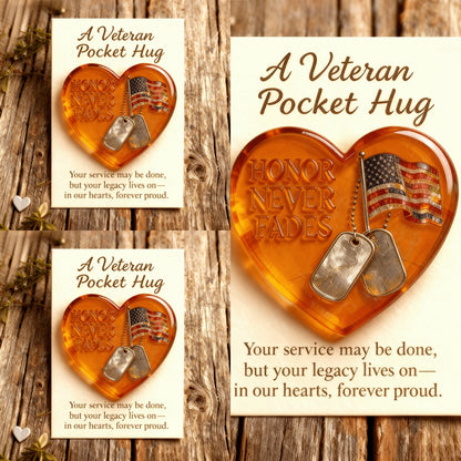 🌲Christmas & Veterans Day Gift🎖 Veteran Pocket Hug – “Honor Never Fades”