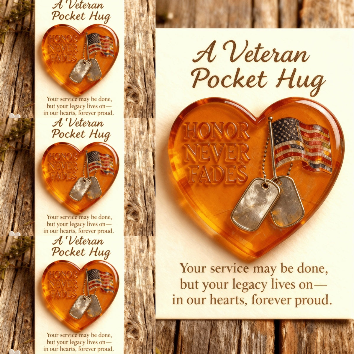 🌲Christmas & Veterans Day Gift🎖 Veteran Pocket Hug – “Honor Never Fades”