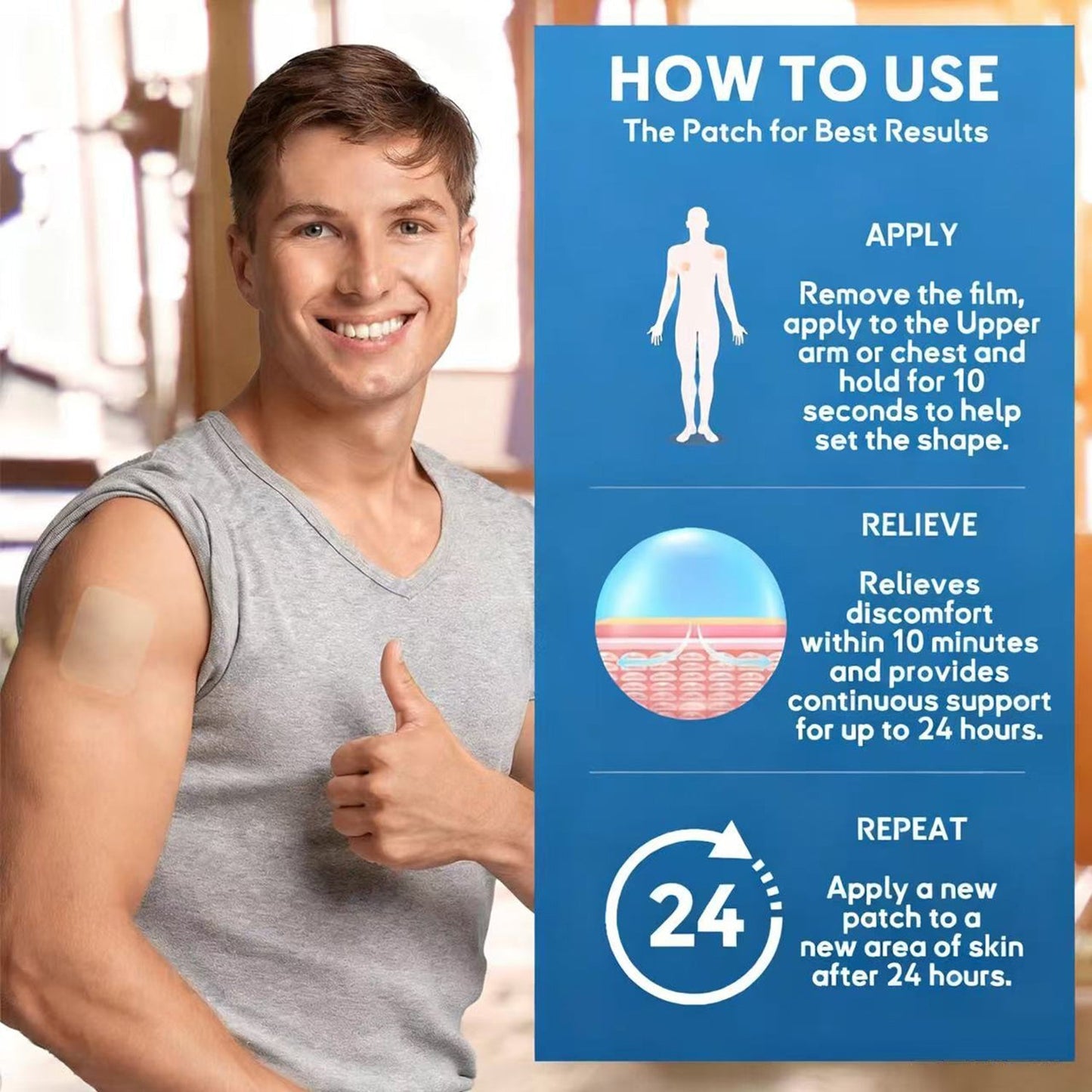 🫁✅FDA Approved ODEIUN™ DoubleNano COPD Relief Patch (💝 Cough, wheezing, shortness of breath, sputum, stuffy nose, bronchitis, bronchitis, allergy symptoms, lung discomfort🫁)