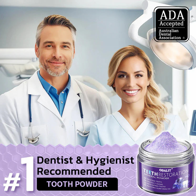 🎁Flash Sale - Don’t Miss Out - ODALIT™ TeethRestoration Mineral Powder🦷(ADA recommended)👩‍⚕️(Treats periodontitis and mouth ulcers, prevents tooth loss, and repairs gum recession)