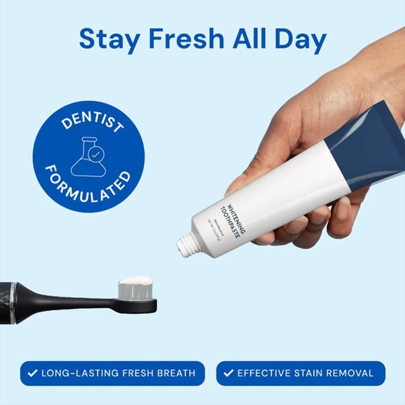 ❄️🦷Fluoride-Free Hydroxyapatite Teeth Whitening Toothpaste with Coconut Oil & Xylitol