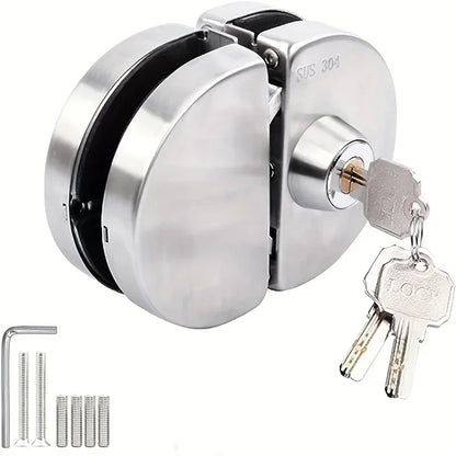 Glass Door Lock 304 Stainless Steel Sliding Glass Lock