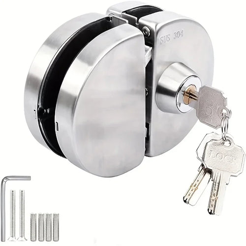 Glass Door Lock 304 Stainless Steel Sliding Glass Lock