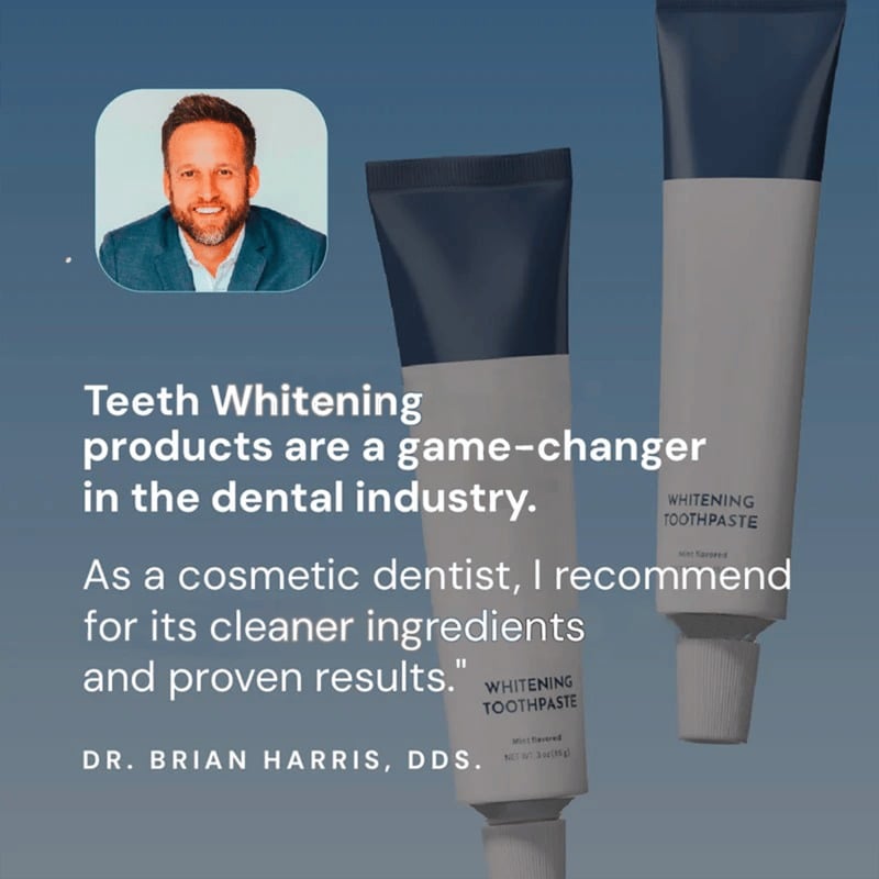 ❄️🦷Fluoride-Free Hydroxyapatite Teeth Whitening Toothpaste with Coconut Oil & Xylitol