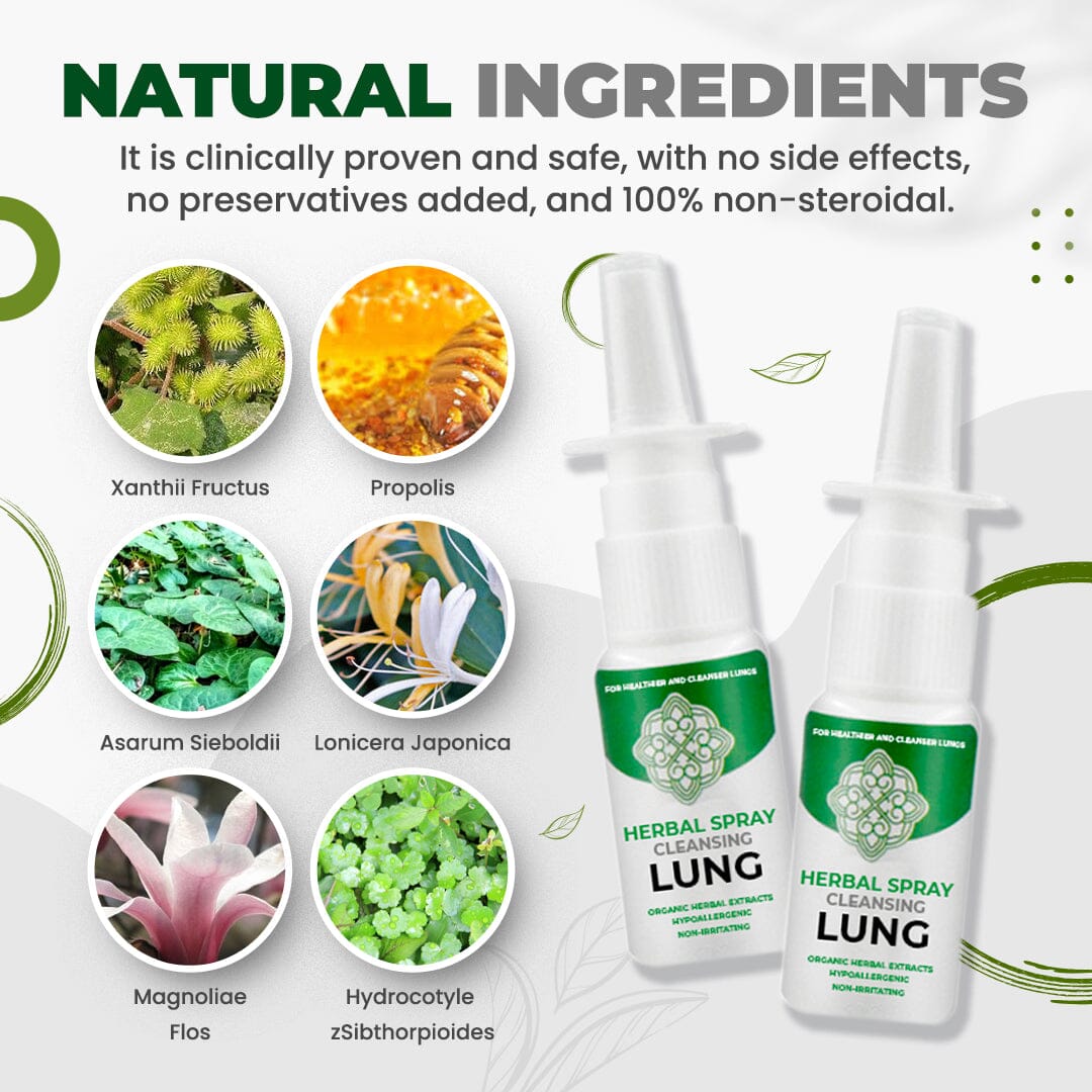 Organic Herbal Lung Cleanse Repair Nasal Spray