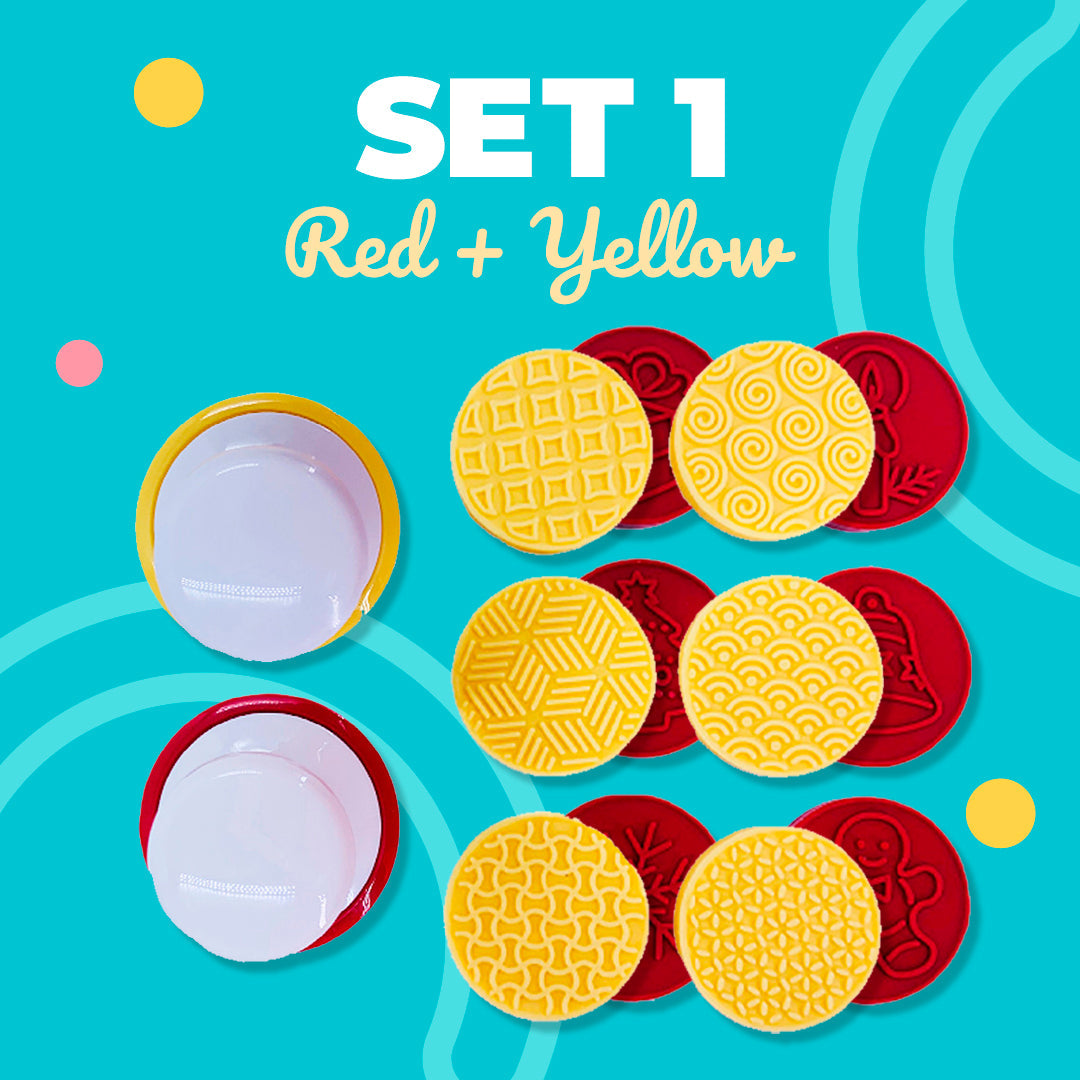 Non-Stick Cookie Stamp & Cutter Set