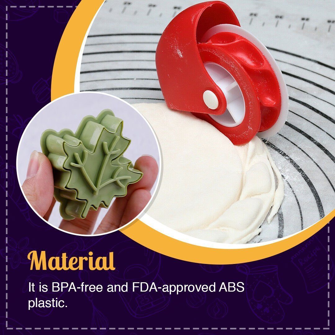 Pie Crust Wheel Cutter & Decorator Set