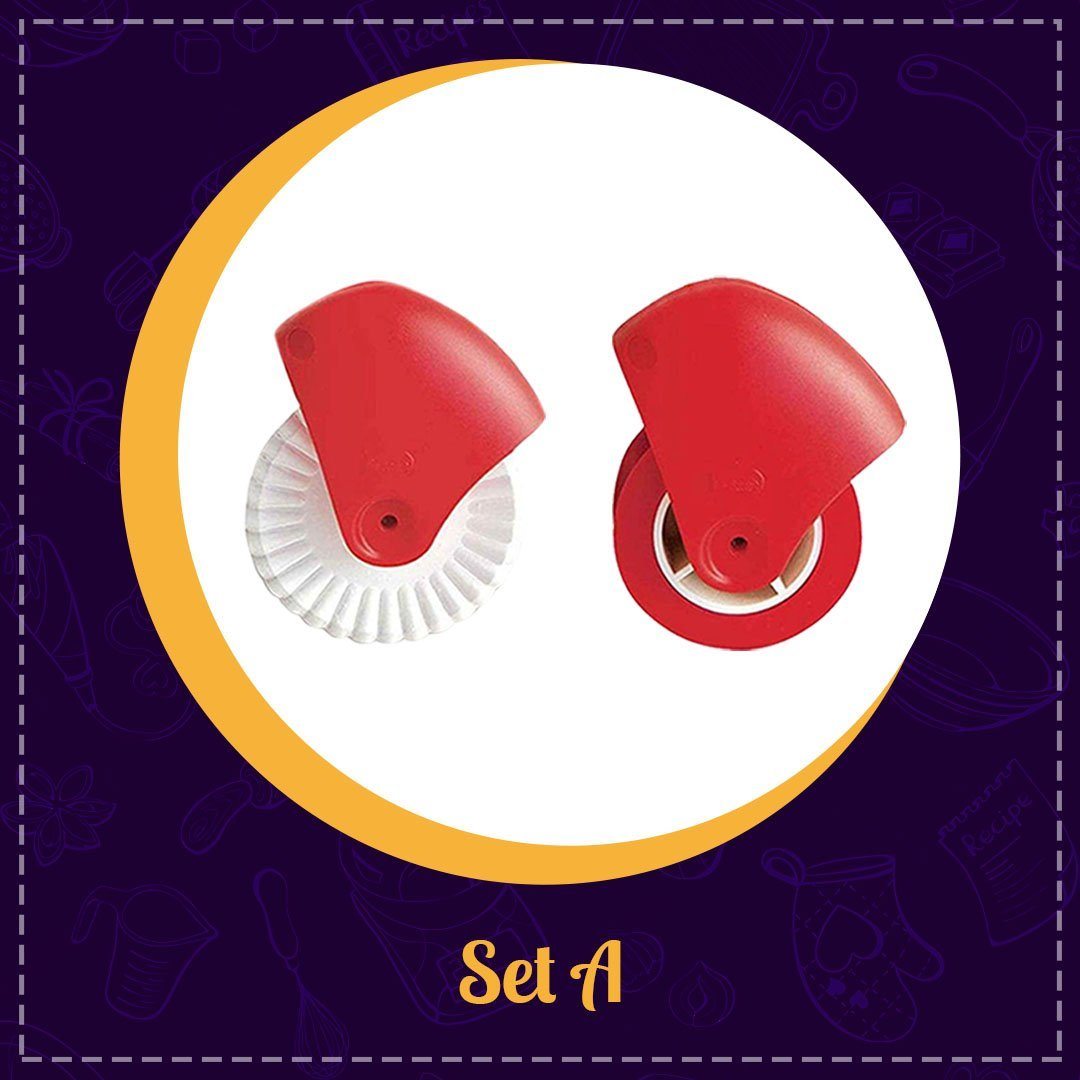 Pie Crust Wheel Cutter & Decorator Set