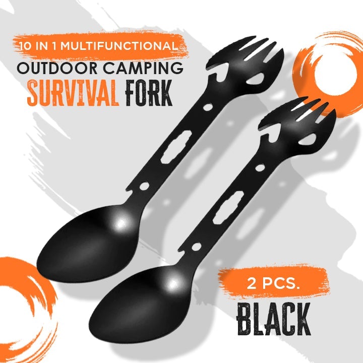 10 In 1 Multifunctional Outdoor Camping Survival Fork