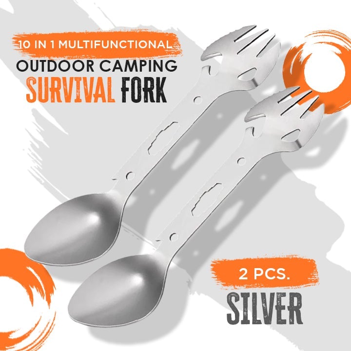 10 In 1 Multifunctional Outdoor Camping Survival Fork